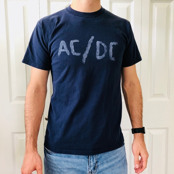 Jerzees Other - AC / DC Navy Blue Short Sleeve Tee T-shirt M